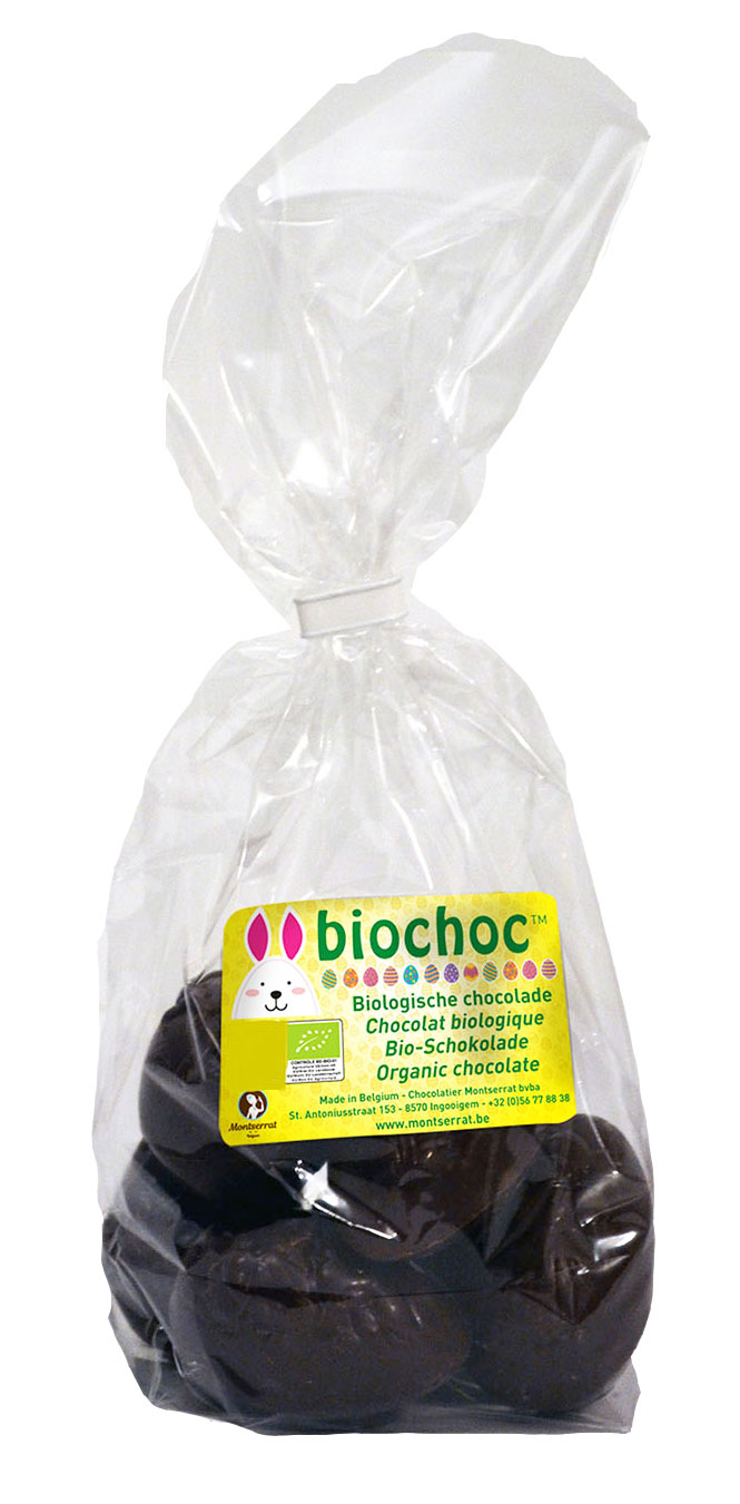 Biochoc Figure creux Paques en sachet fondant bio 150g